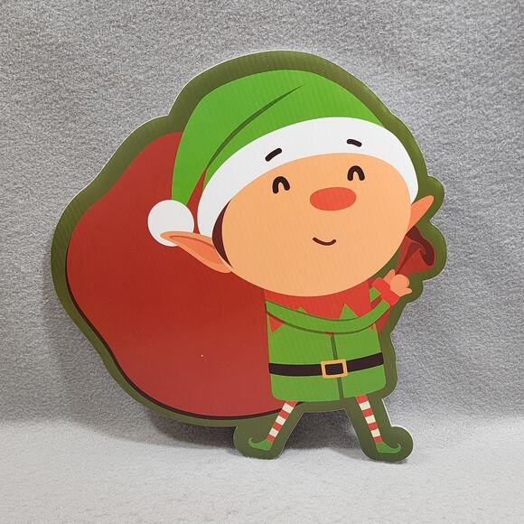 8 Pc Christmas Cut Out Yard Lawn Art Signs Stakes Walkway Outdoor Decorations - Picture 11 of 14